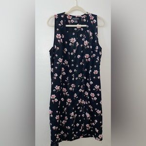 Chelsea & Theodore Black Floral Print Long Women’s Kimono